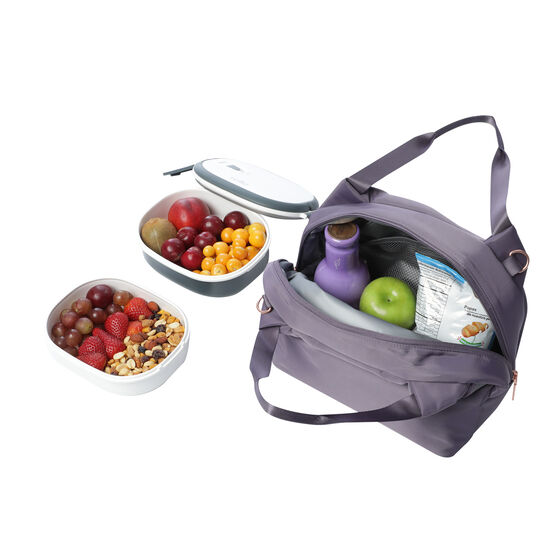 Kit mochila ejecutiva + portameriendas Montana Grape image number 5